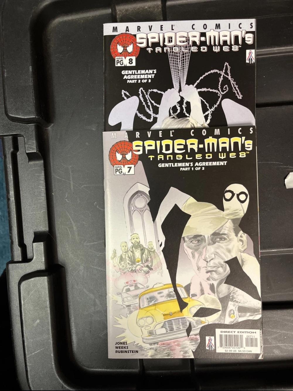 Marvel Spider-Man's Tangled Web #7-8 Black White Yellow Accents